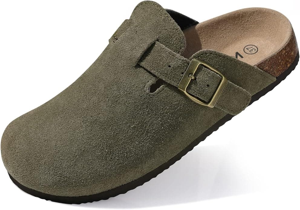 Sabots KIDMI en daim pour femme