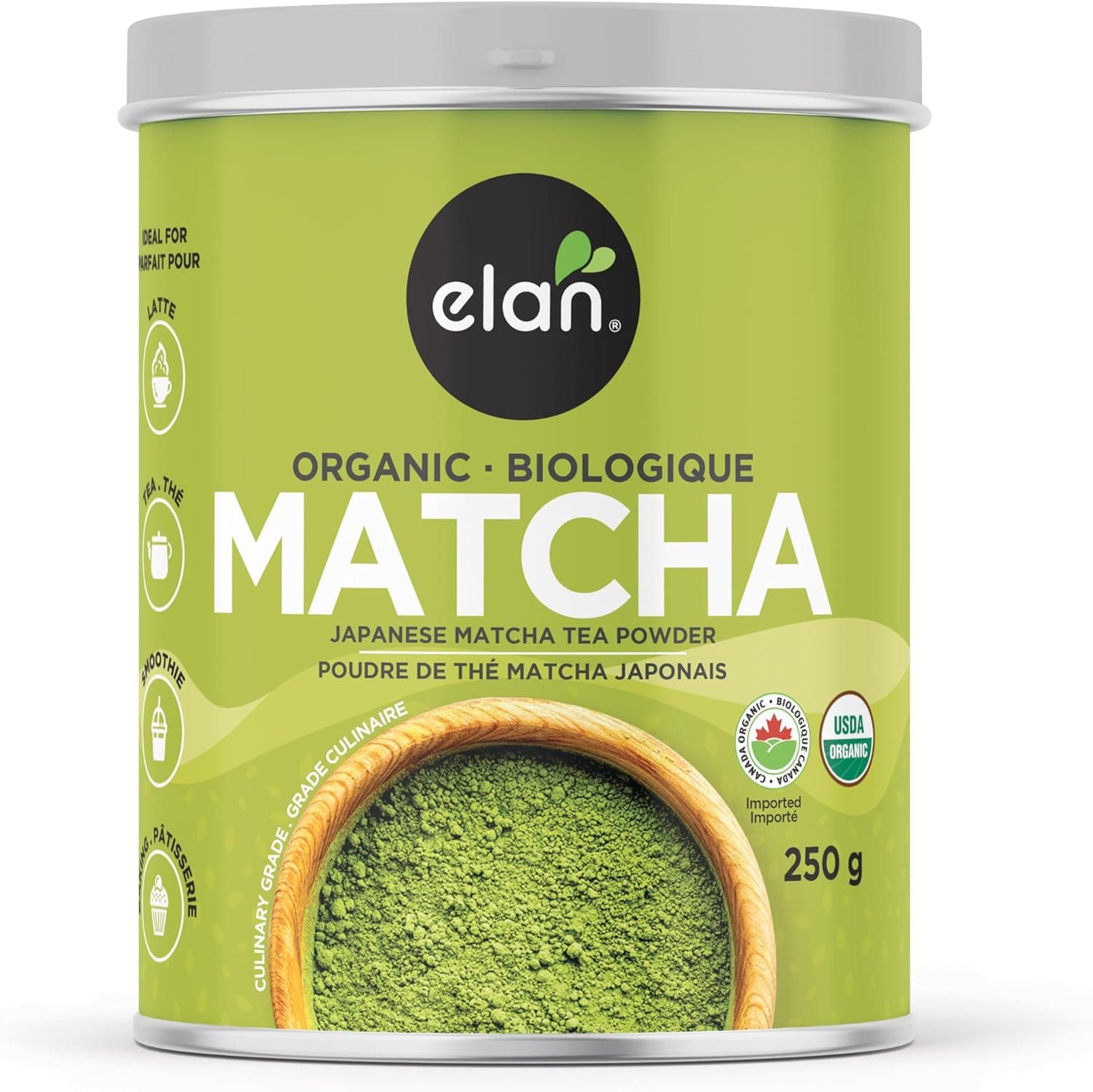 Thé vert biologique Matcha en poudre, Elan