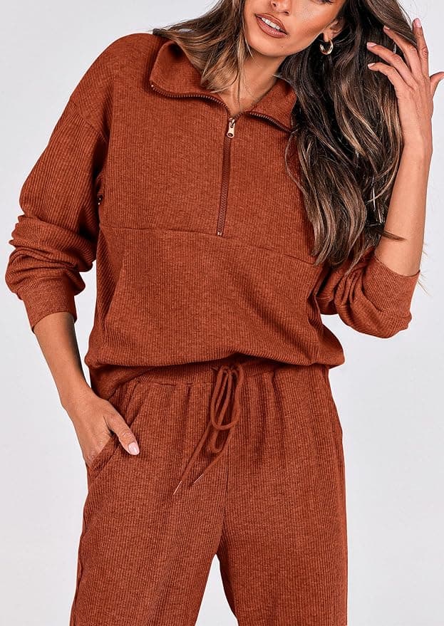 Survêtement 2 pièces, rouge brique