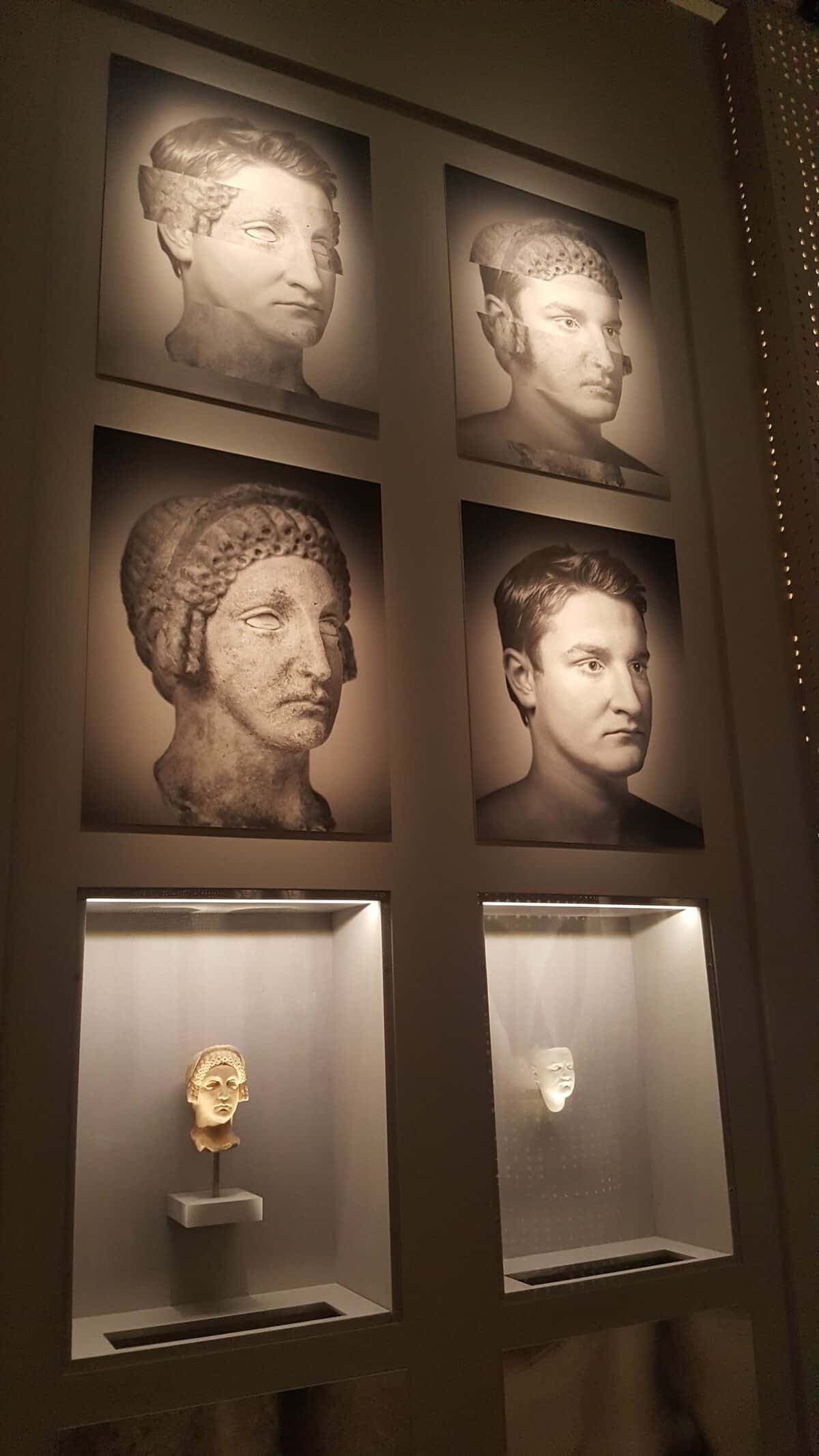 Mon Sosie a 2000 ans au Musée de la civilisation. Olivier Juneau-Paradis est le sosie du Dieu Apollon