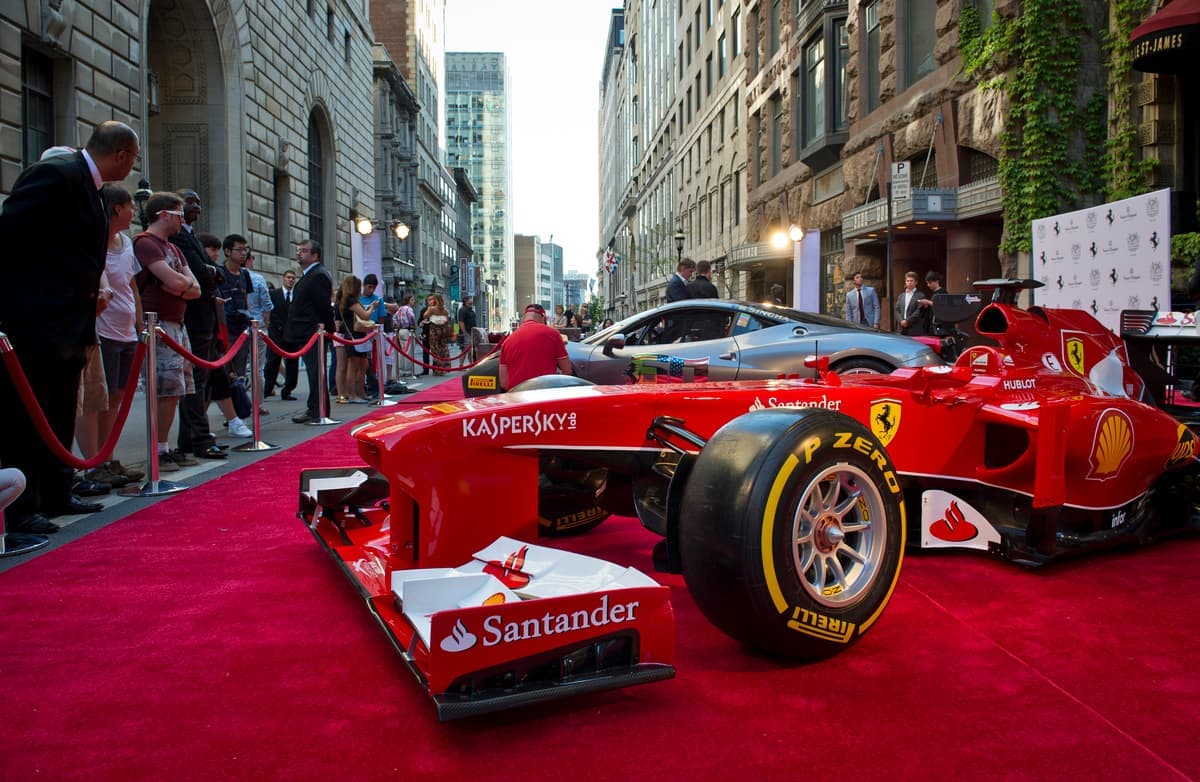 Tapis rouge de la soirée Ferrari North America à Hôtel le St-James, à l'occasion du Grand Prix du Canada, à Montréal, le samedi 7 juin 2014.