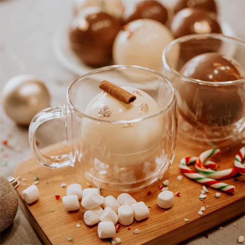 Bombes fondantes maison pour chocolat chaud