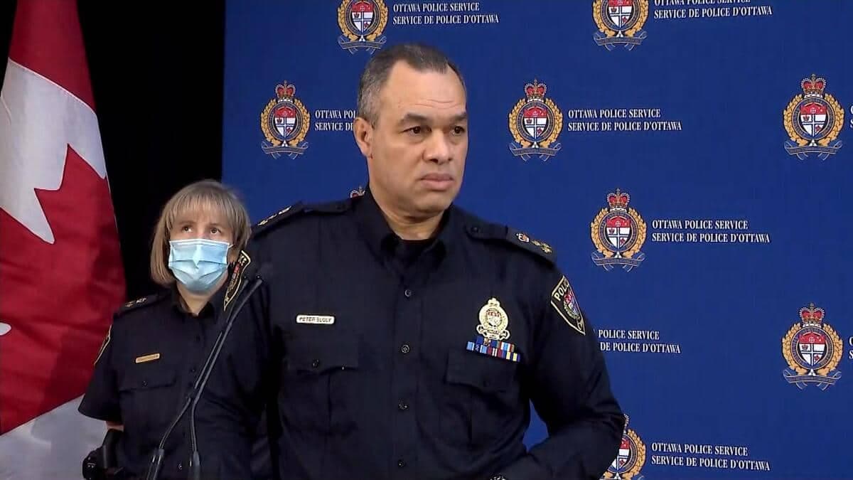 Peter Sloly, le chef de police d’Ottawa
