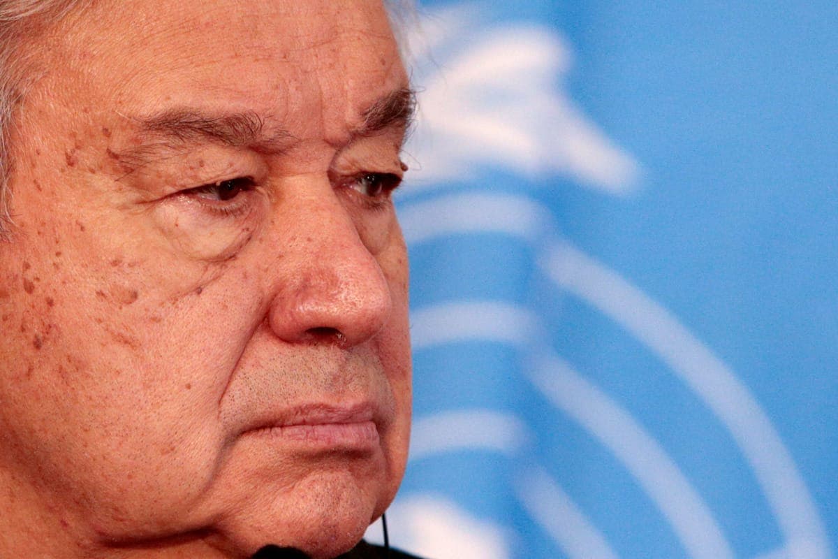 Le président de l'ONU, Antonio Guterres