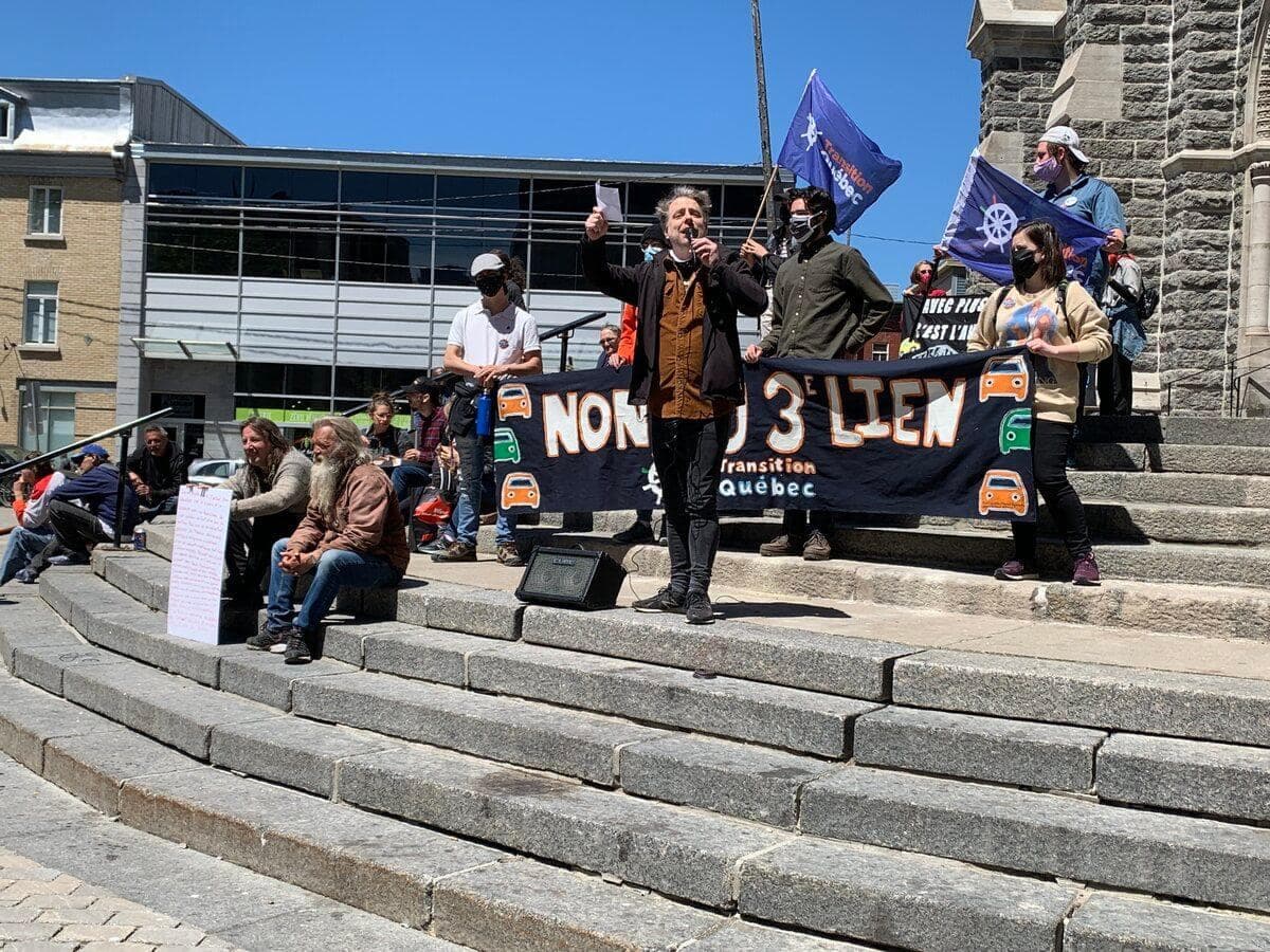L'ancien candidat du NPD, Simon-Pierre Beaudet, s'est vivement opposé au projet