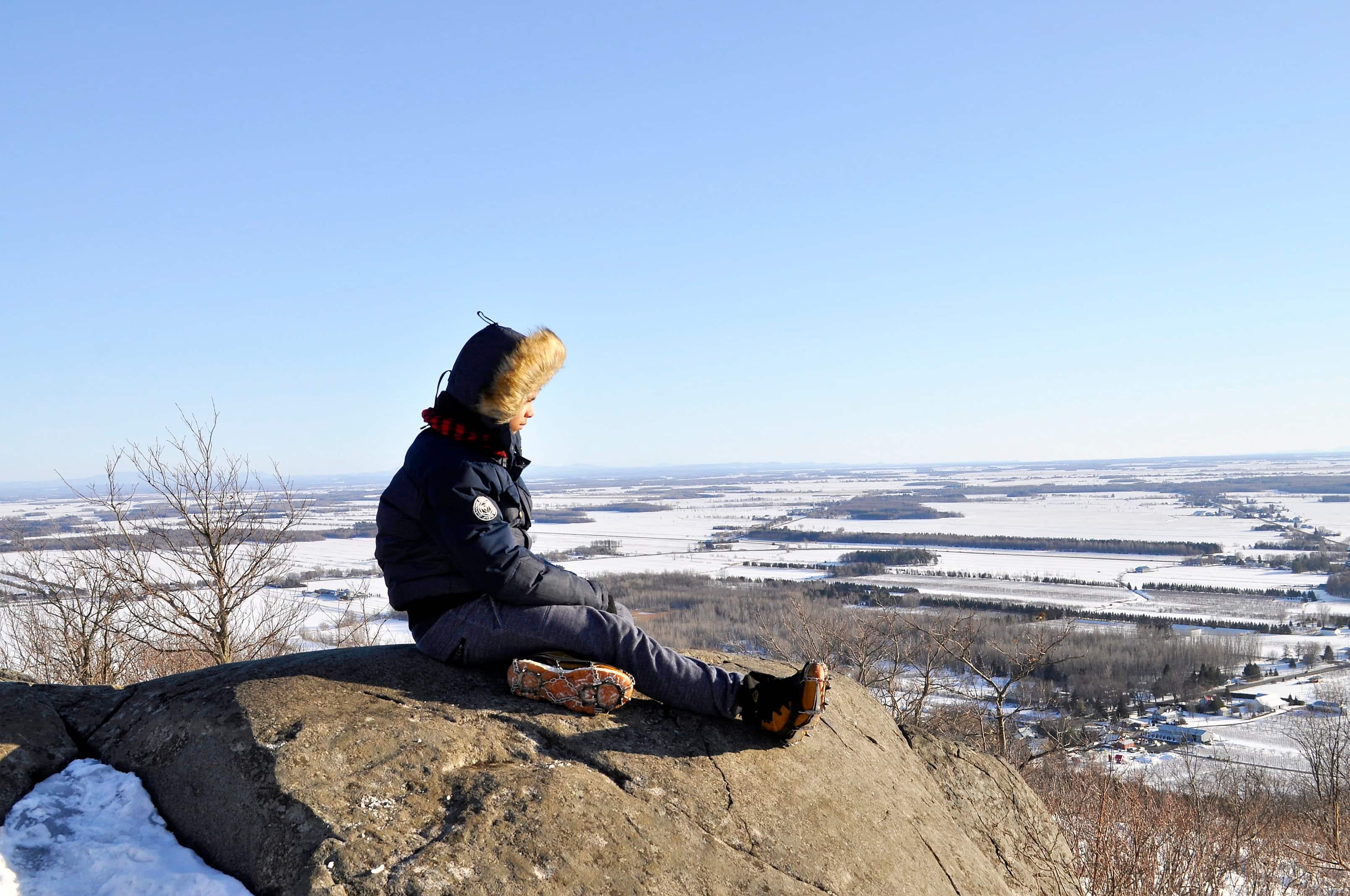 Au sommet du mont 
Saint-Grégoire.