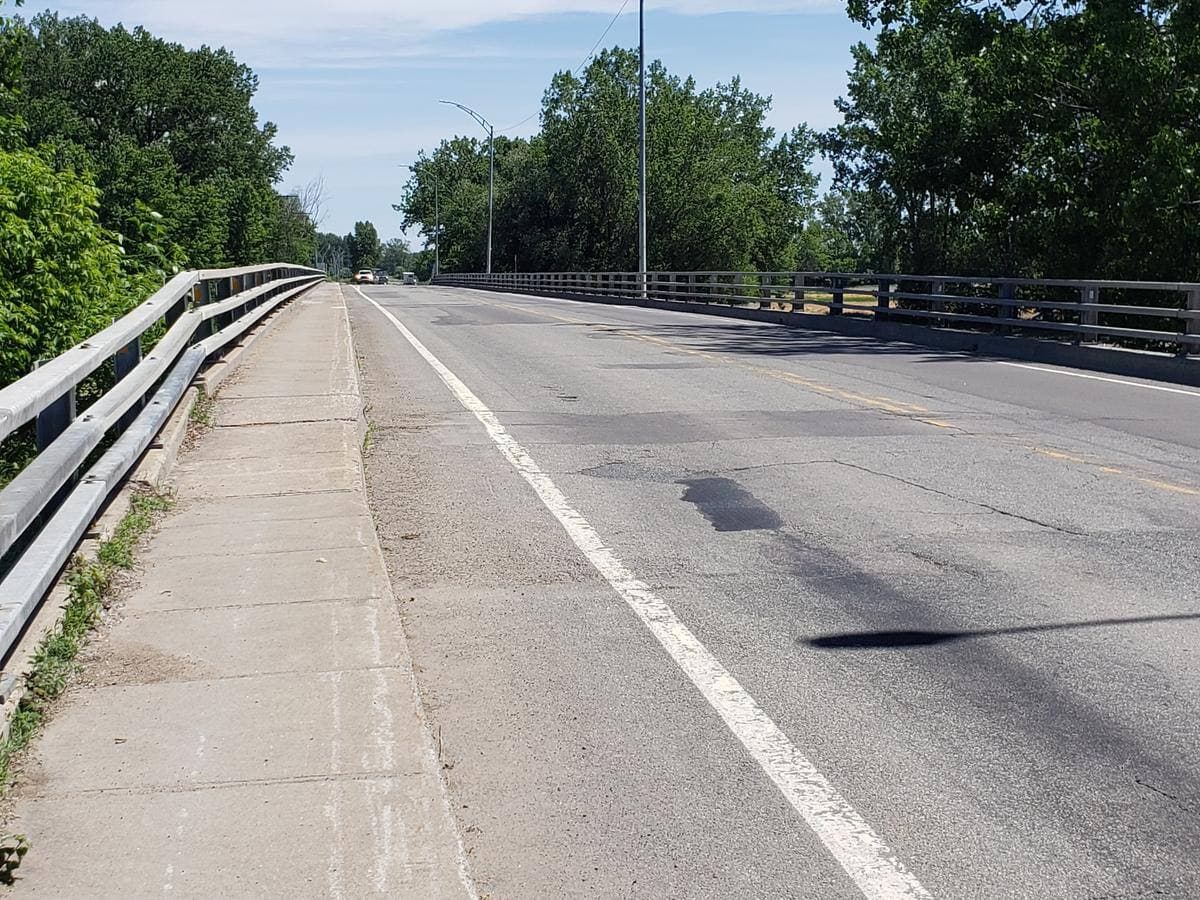 Sur la photo prise en juin 2021: le pont au-dessus du chenal du Nord dans le secteur Berthierville.