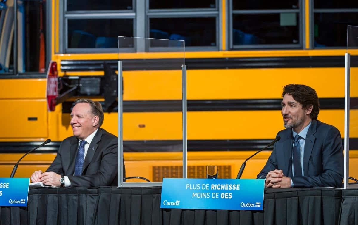 François Legault et Justin Trudeau