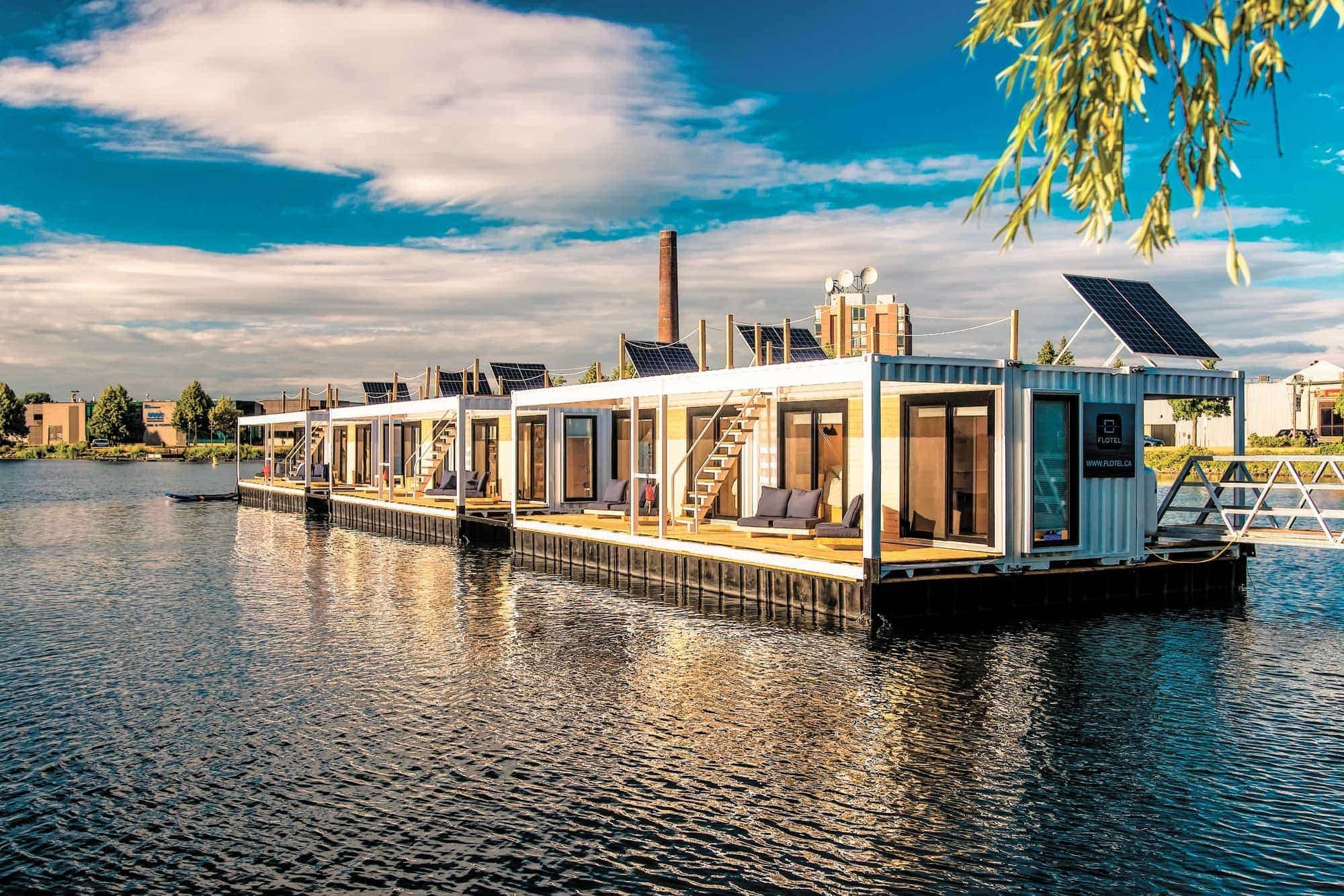 Flotel, un petit hôtel flottant luxueux.
