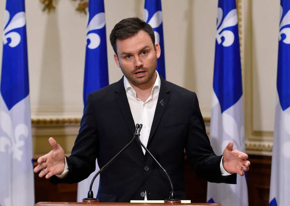 Le chef du Parti québécois, Paul St-Pierre Plamondon