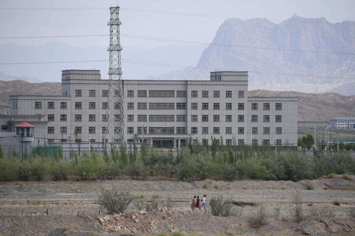 Photos d'archive prise en 2019 montrant une installation considérée comme un camp de rééducation où sont principalement détenues des minorités ethniques musulmanes, à Artux, au nord de Kashgar, dans la région occidentale du Xinjiang en Chine