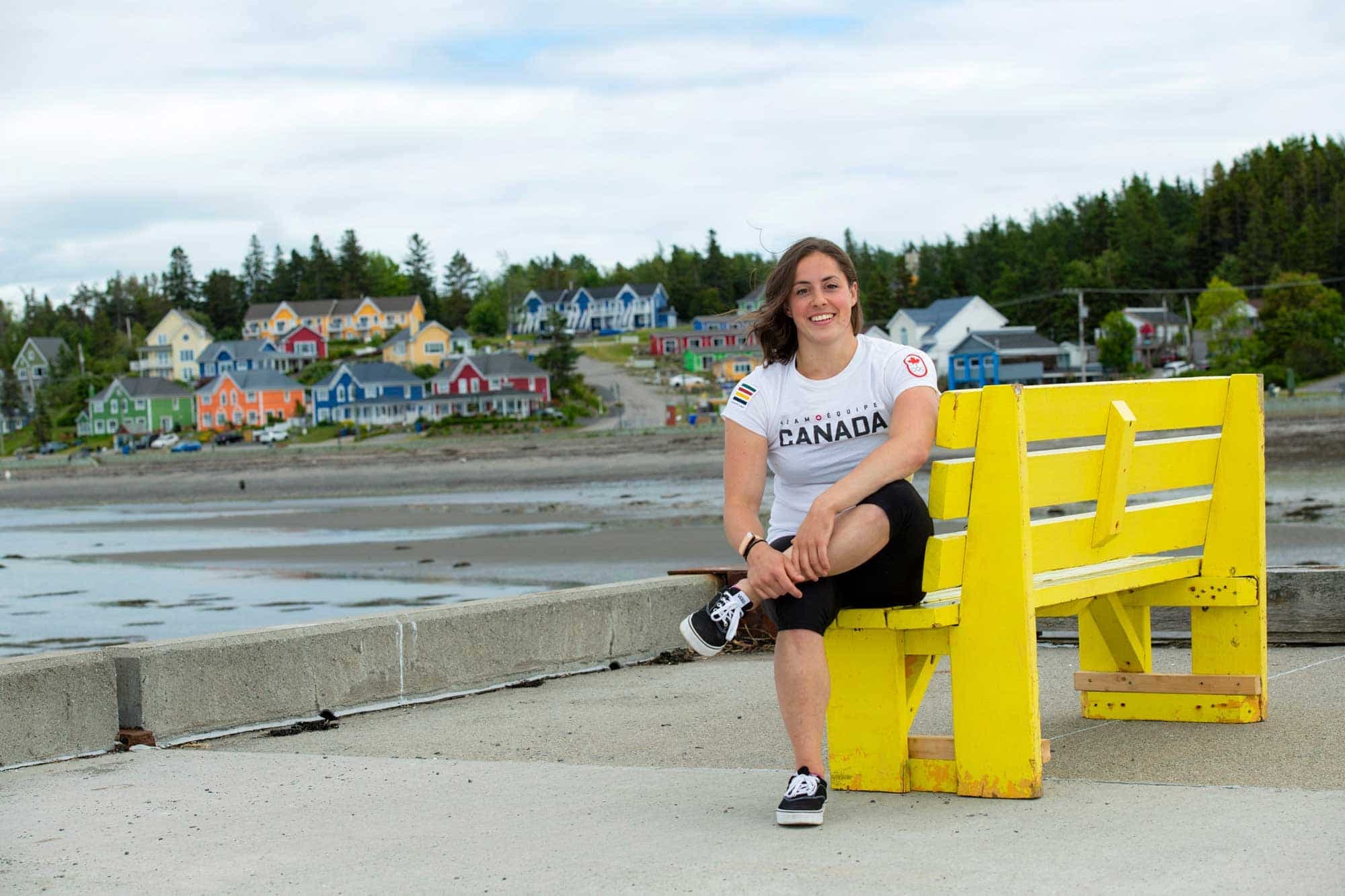 Maude Charron en pause détente dans le Bas-Saint-Laurent quelques semaines avant de s’envoler vers Tokyo.