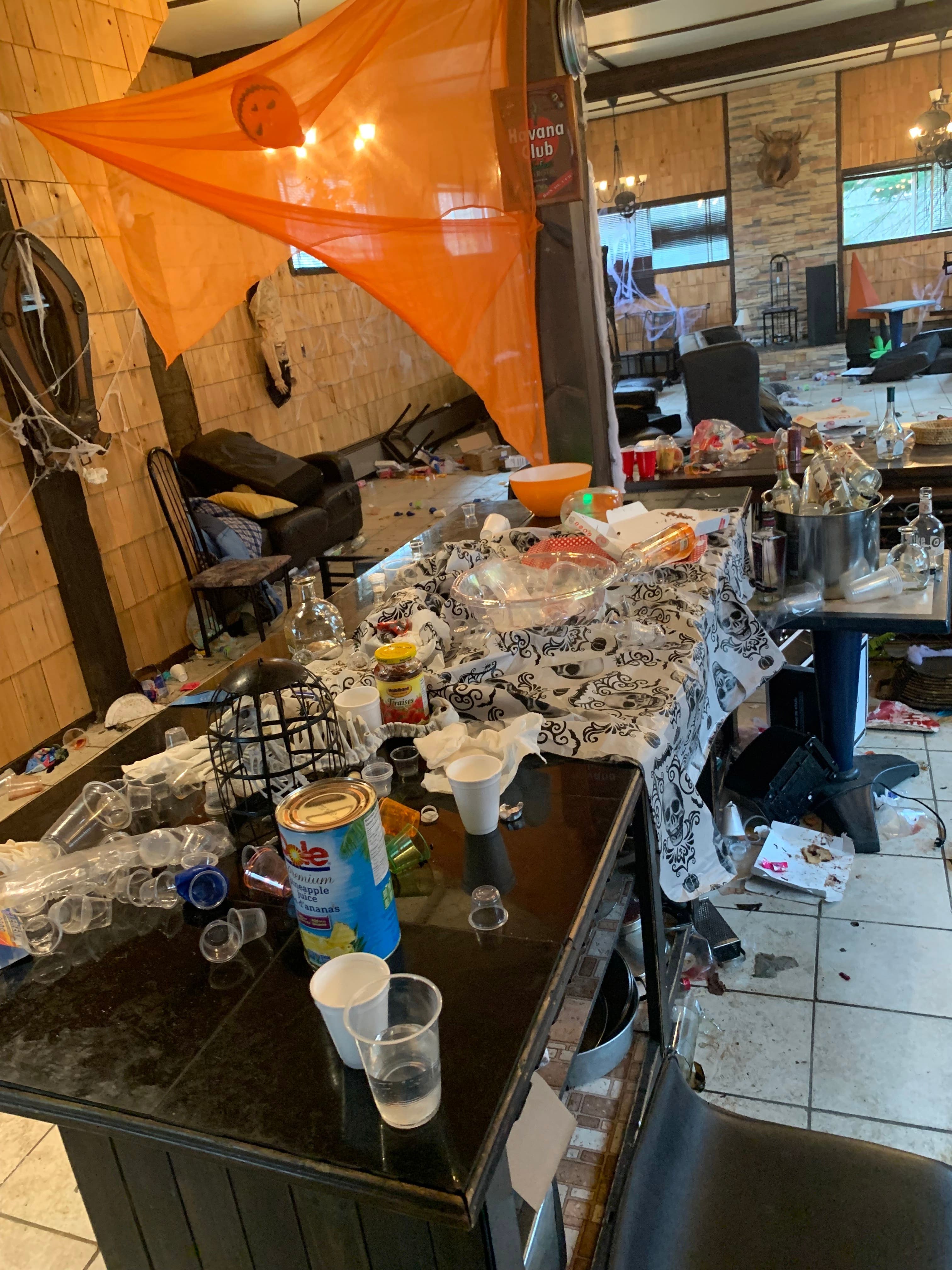 Dommages après le party