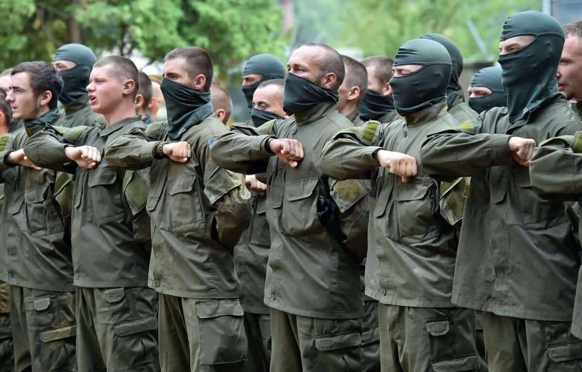Des recrues du régiment d’Azov en 2015