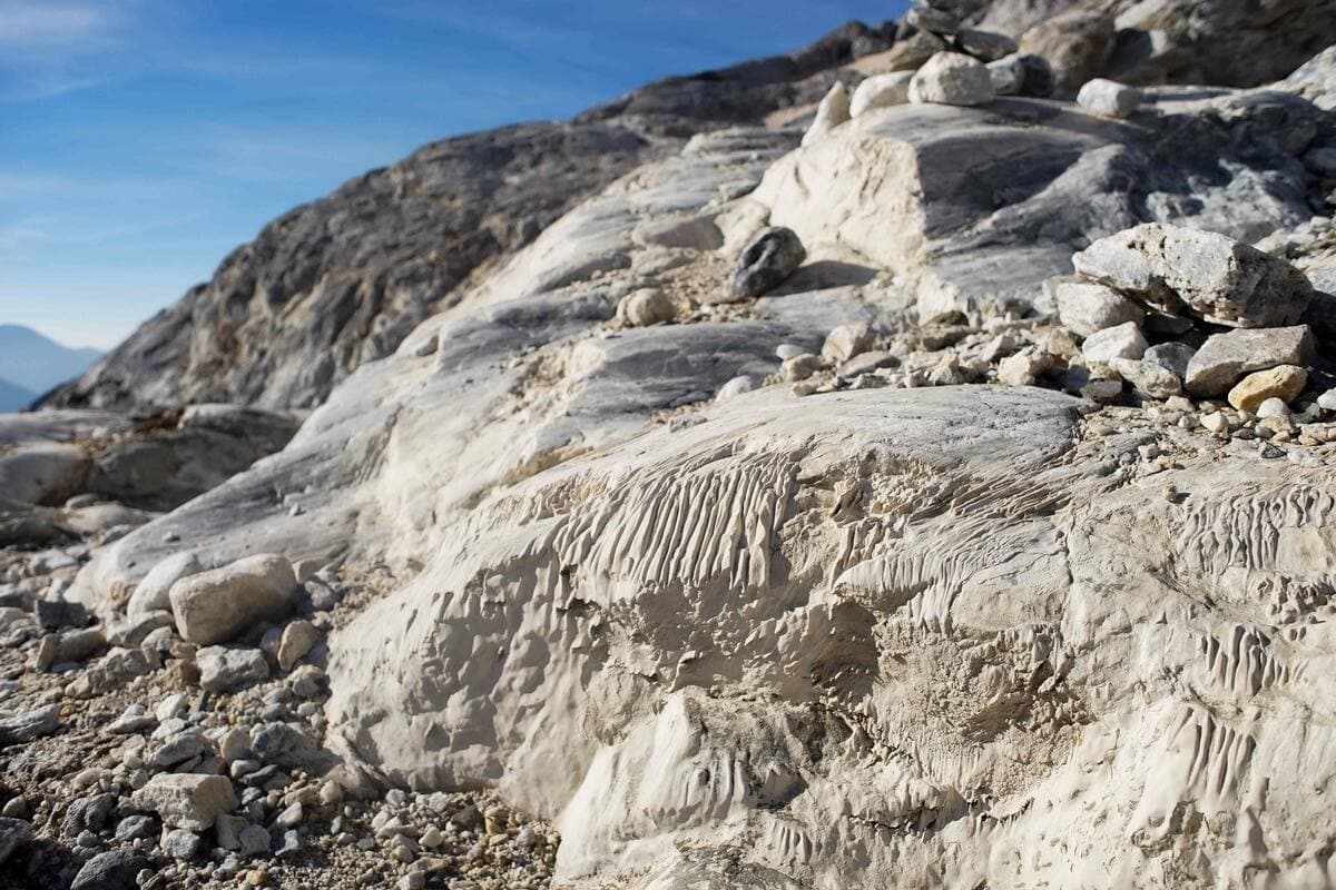 Un glacier des Pyrénées, en France