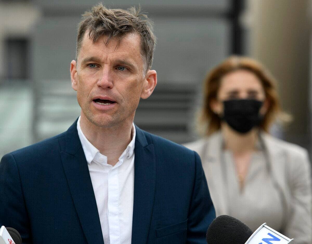 Le candidat à la mairie de Québec, Bruno Marchand