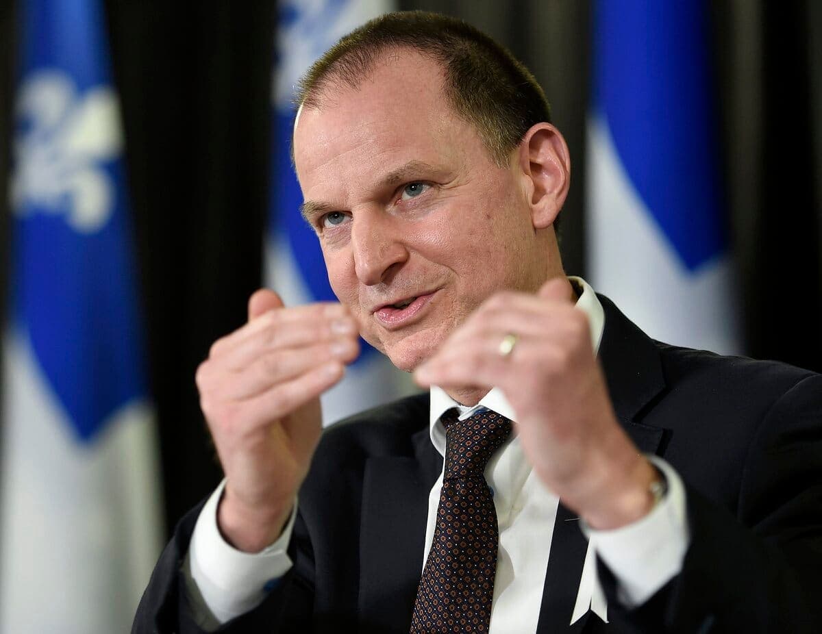 Le ministre des Finances, Eric Girard