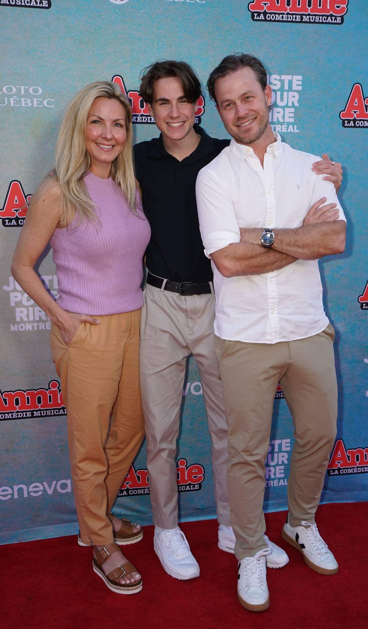 Véronique Cloutier, Justin Cloutier Morrisette et Louis Morrisette