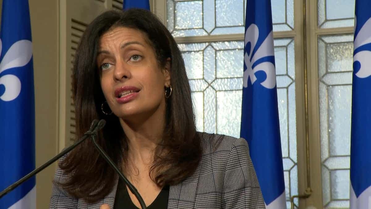 Dominique Anglade, cheffe du PLQ