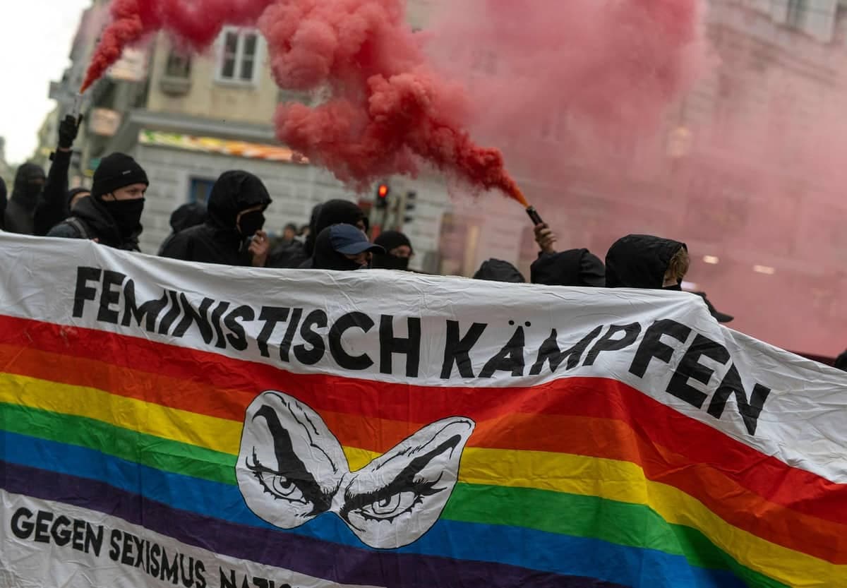Manifestation contre l'extrême droite autrichienne à Vienne, en avril dernier.