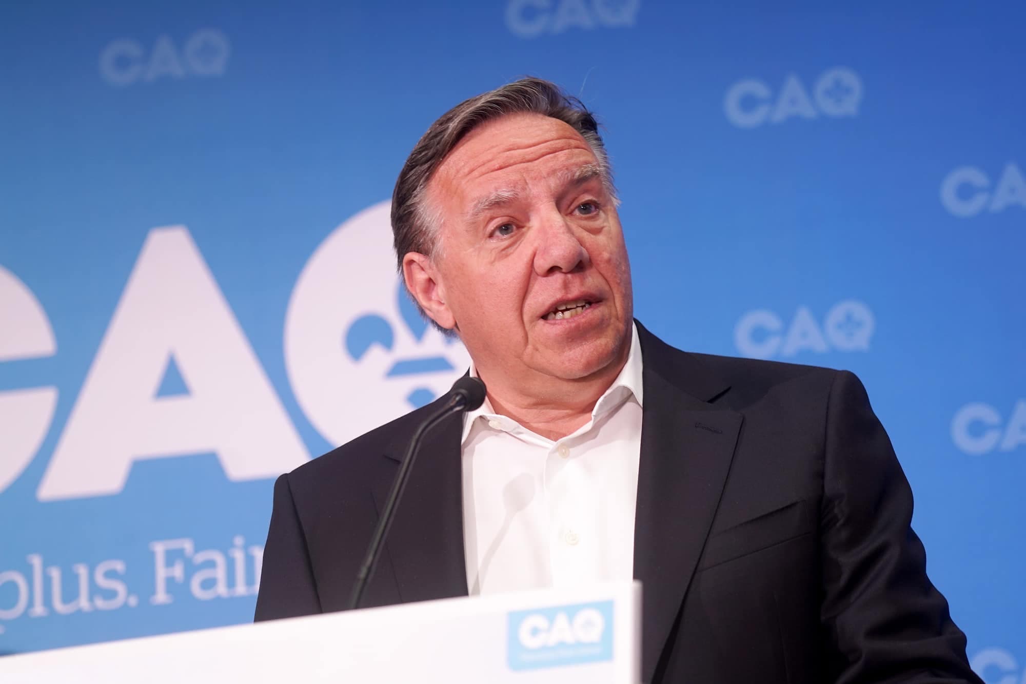 Le chef de la CAQ, François Legault