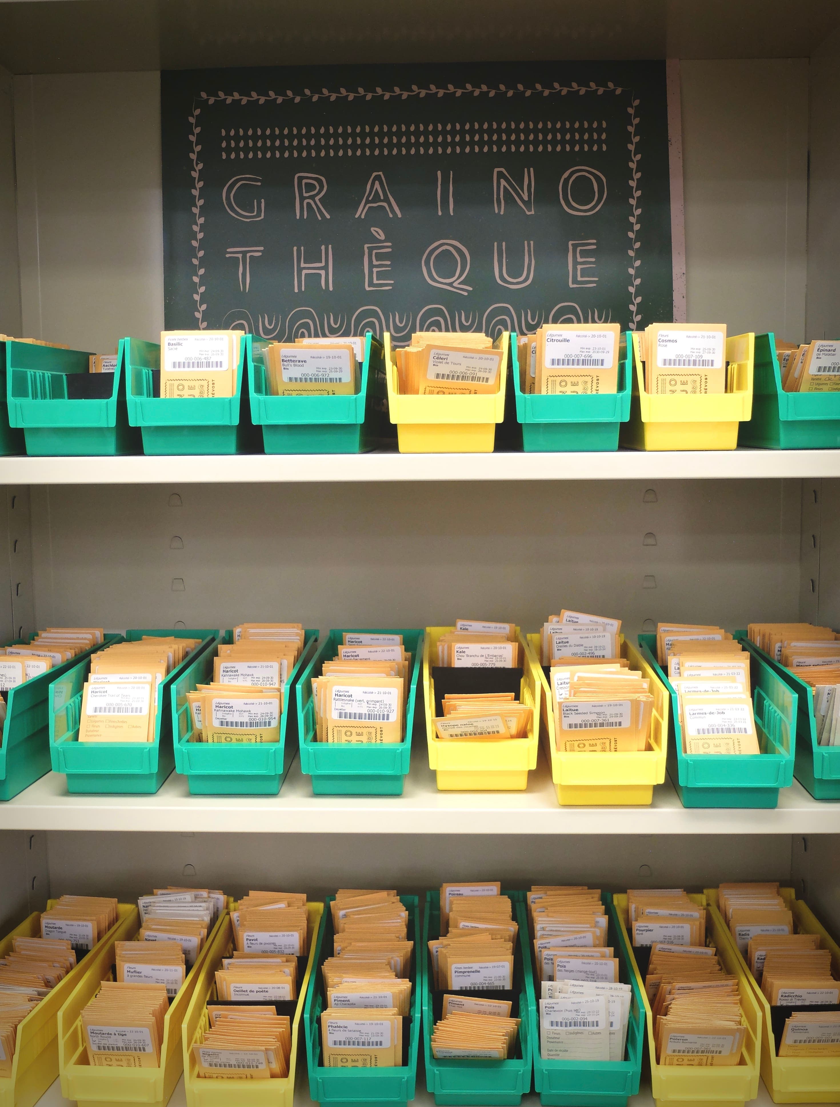 La Grainothèque Le Prévost compte plus d'une centaine de variétés de semences.