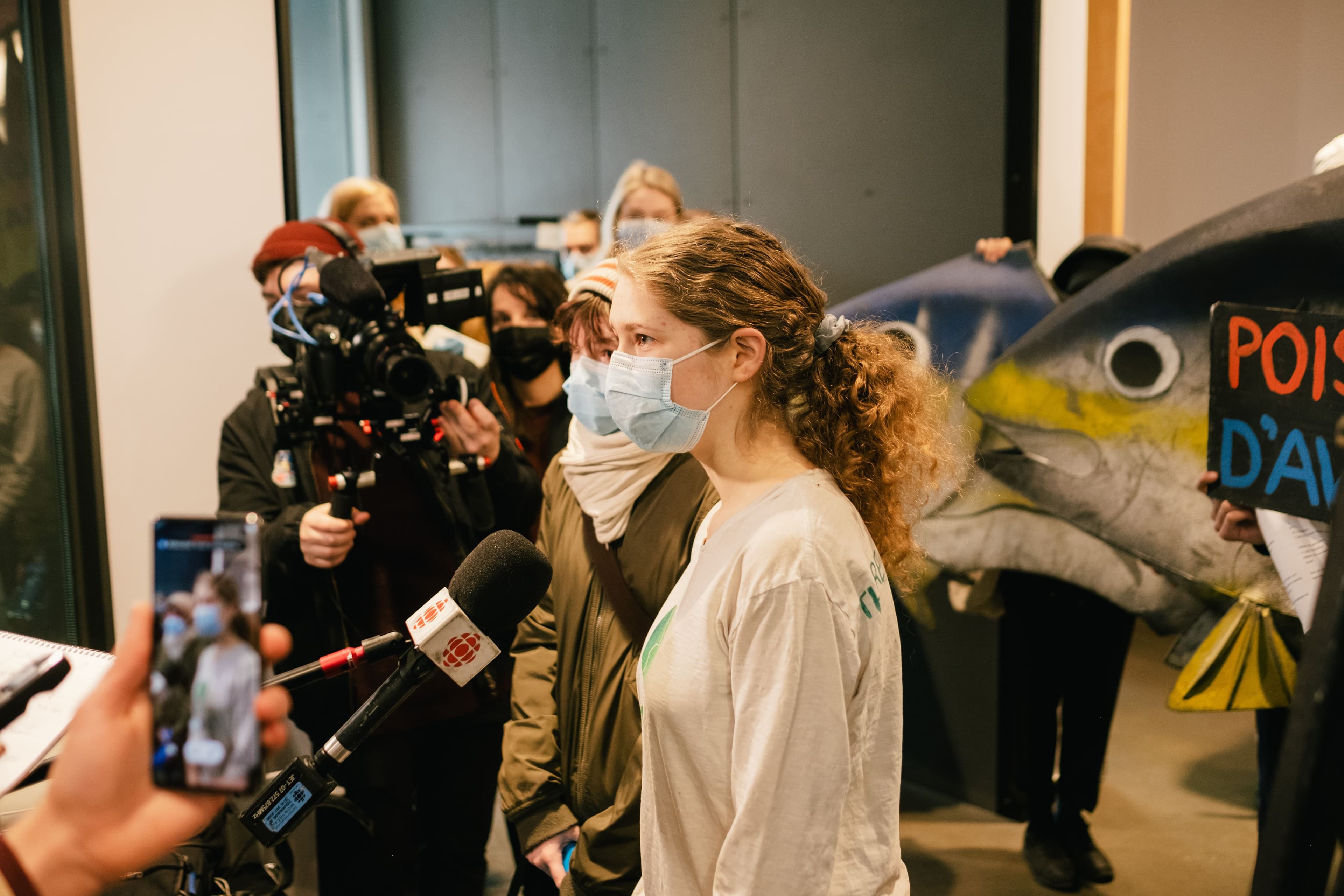 Shirley Barnea, à gauche, étudiante au cégep.