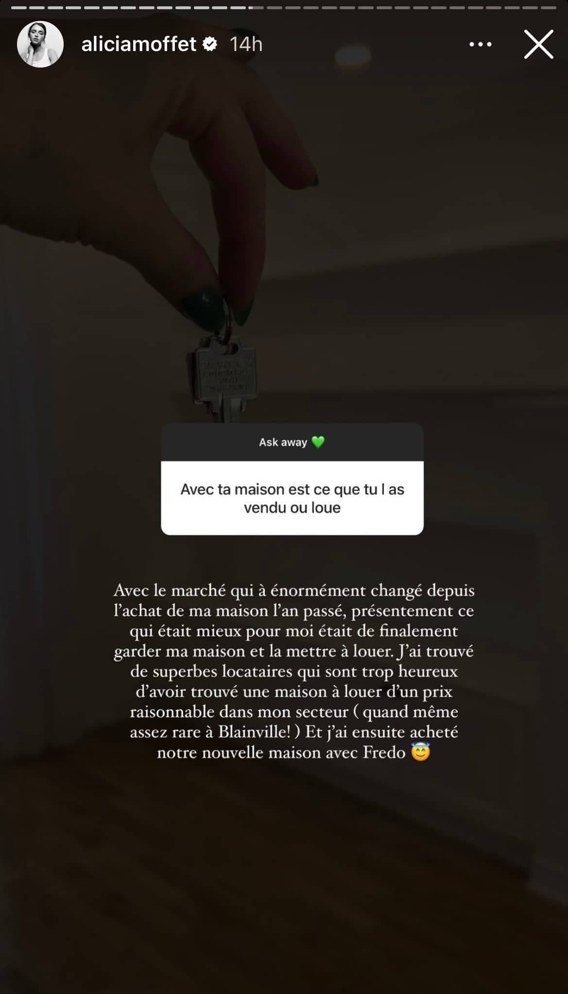 STORY INSTAGRAM / ALICIA MOFFET