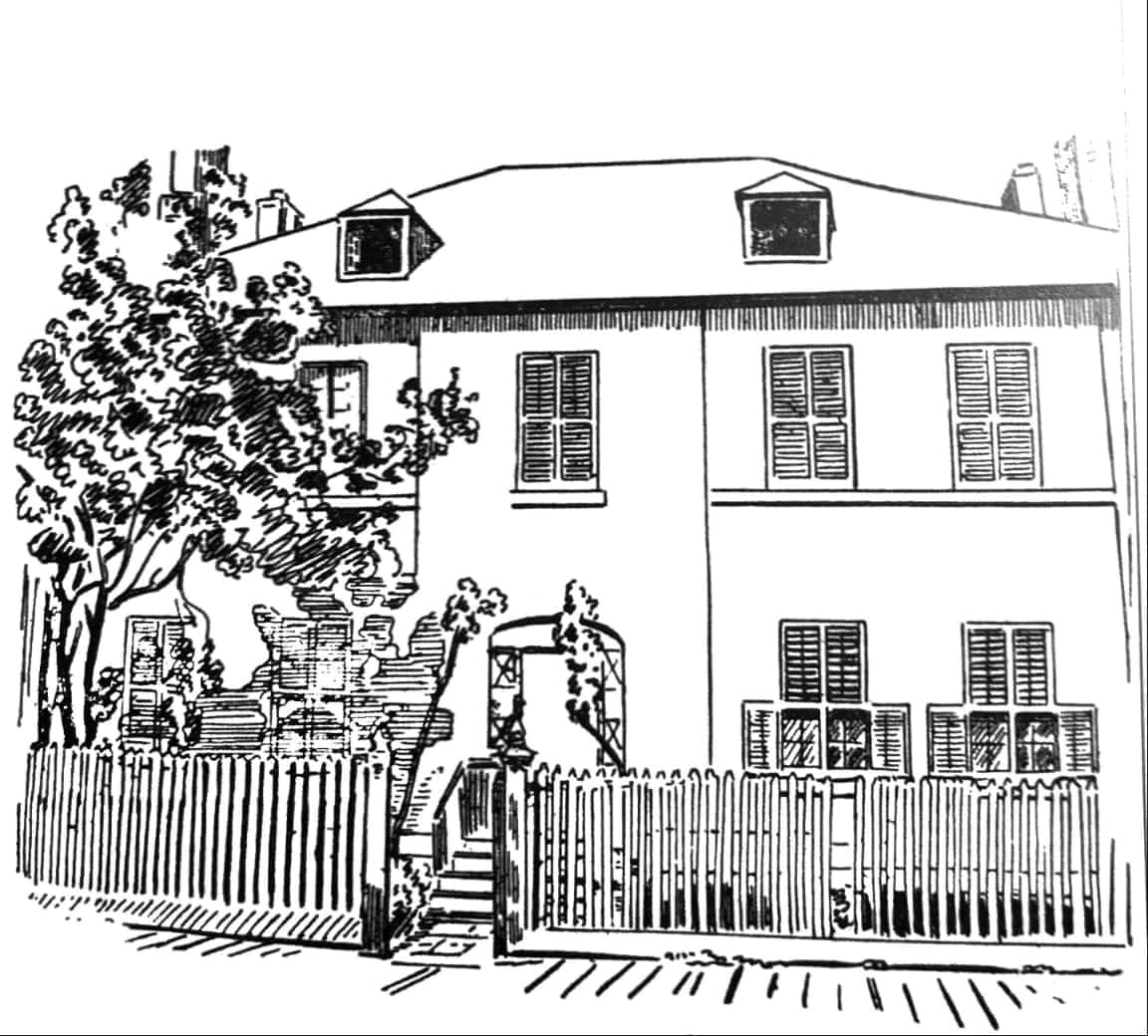 La synagogue de la rue Grant, aujourd'hui la rue Monseigneur-Gauvreau, vers 1900.