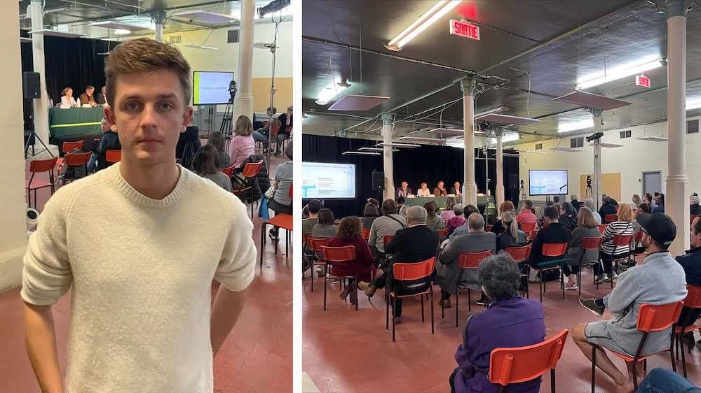 Pierre-Antonin Thibault fait partie des nombreux résidents de Pointe-Saint-Charles qui ont exigé de CDPQ Infra mardi de meilleures informations quant au bruit émis par le REM dans leur quartier.