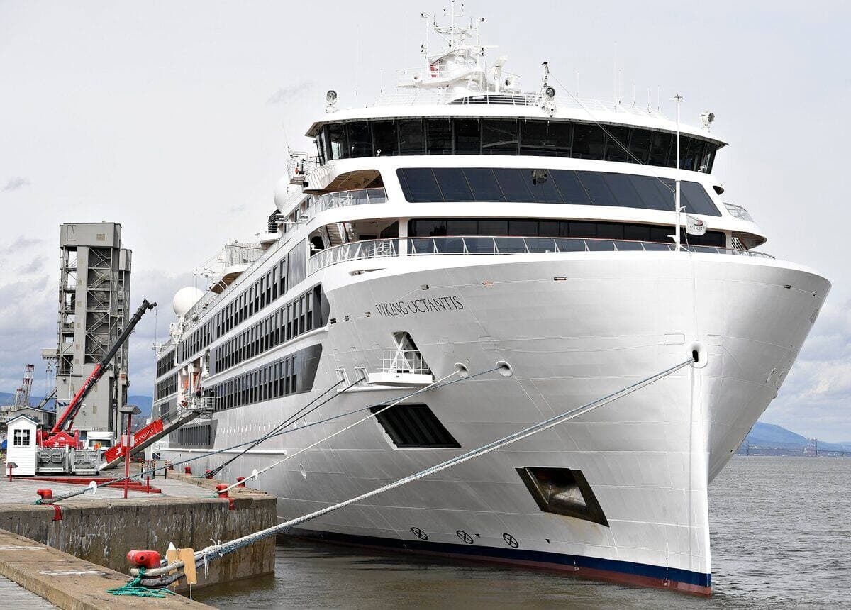 Le Viking Octantis, bateau de croisière, est arrivé au Port de Québec le mardi 26 avril 2022. Le Viking Octantis est le premier bateau de croisière à visiter Québec en plus de 2 ans.
(STEVENS LEBLANC/JOURNAL DE QUÉBEC/AGENCE QMI)