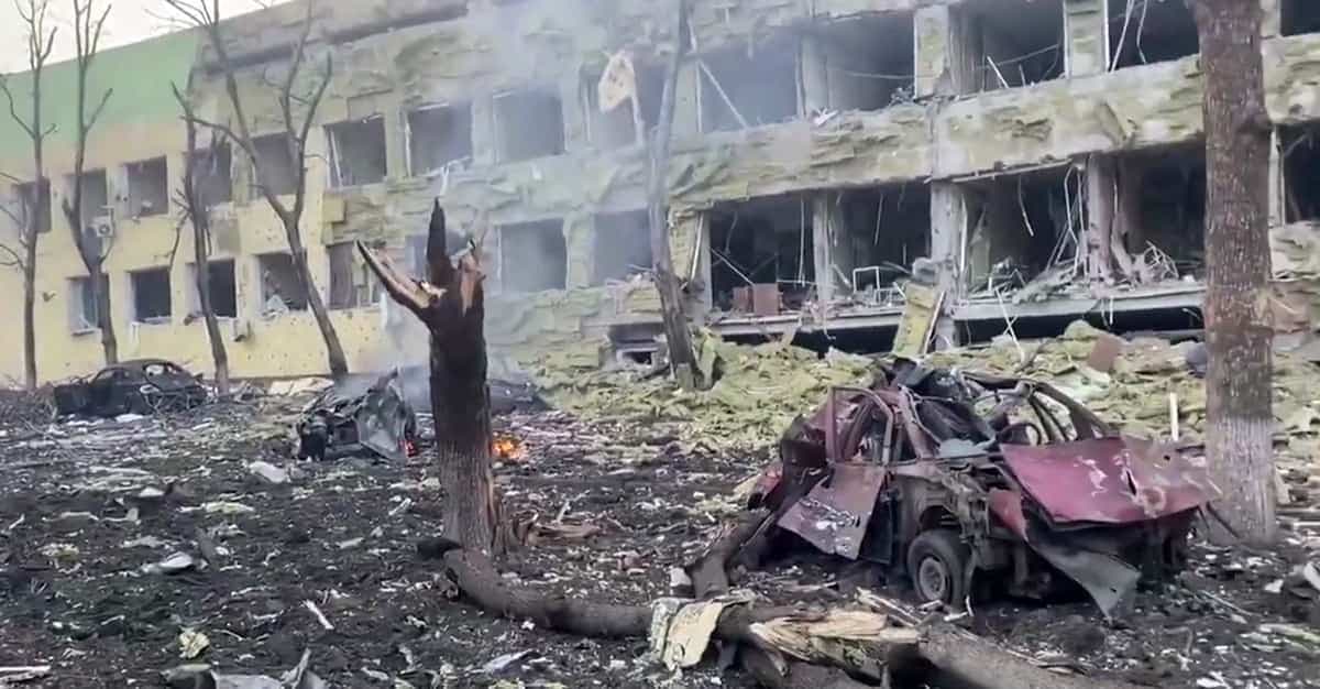Un hôpital pour enfants a été détruit par des bombardements russes, au début du mois de mars.