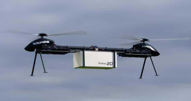 Drone de transport utilisé par les Forces armées canadiennes