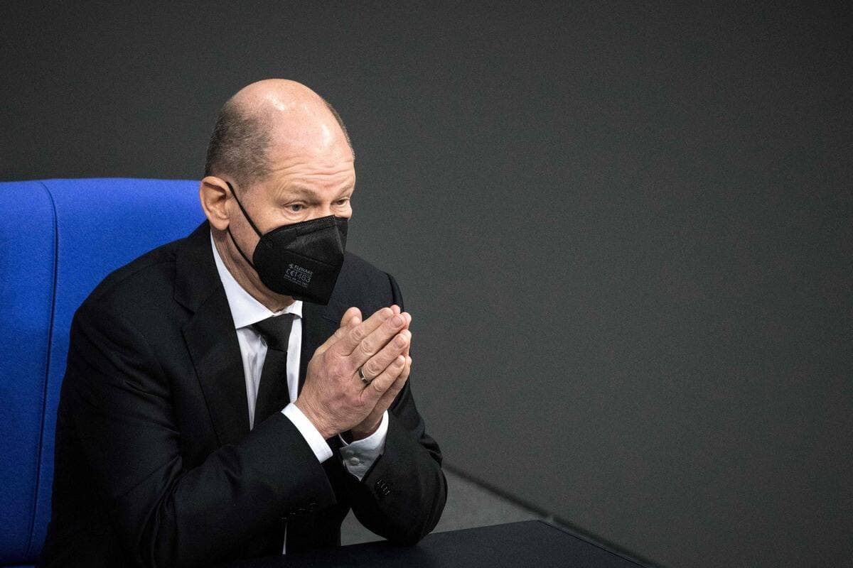 Le chancelier allemand, Olaf Scholz