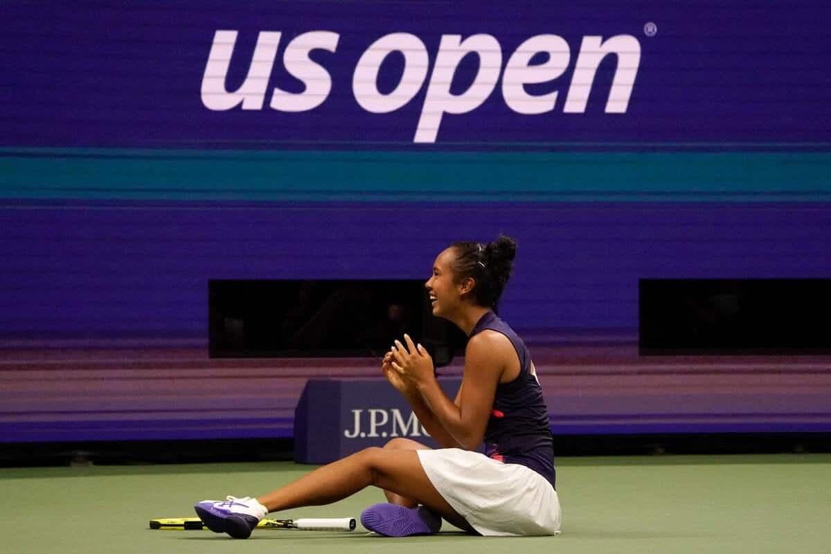 Leylah Fernandez exultait au moment où sa victoire lui donnant un billet pour la finale a été confirmée, jeudi soir à Flushing Meadows.