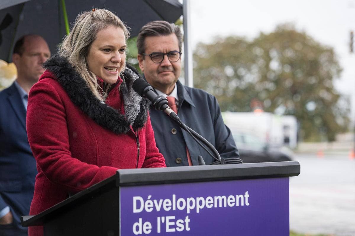 Christine Black (candidate à la mairie de Montréal-Nord) et Denis Coderre (candidat à la mairie de Montréal)
