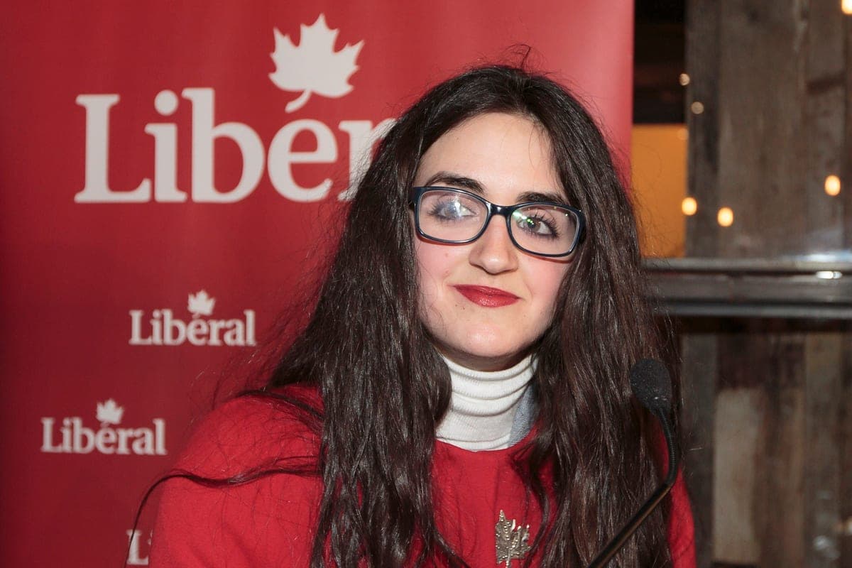La candidate libérale dans Saint-Laurent Emmanuella Lambropoulos.