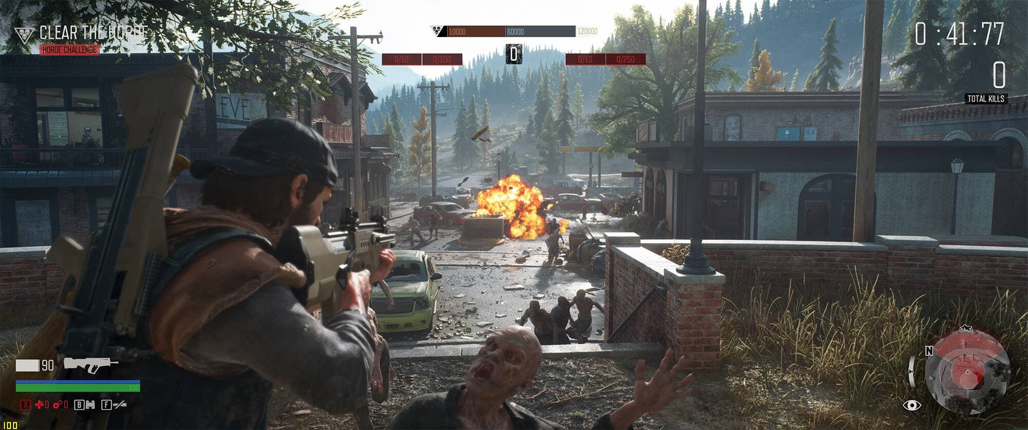 Le jeu Days Gone s’est avéré particulièrement exigeant pendant les attaques de hordes de zombies.