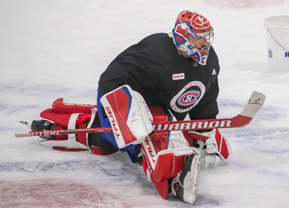 Carey Price était frais et dispos quand il a sauté sur la patinoire pour l’entraînement de l’équipe au Complex sportif Bell de Brossard, jeudi.