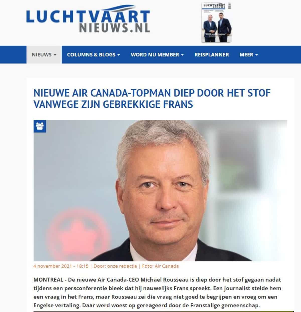 Capture d'écran TVA Nouvelles