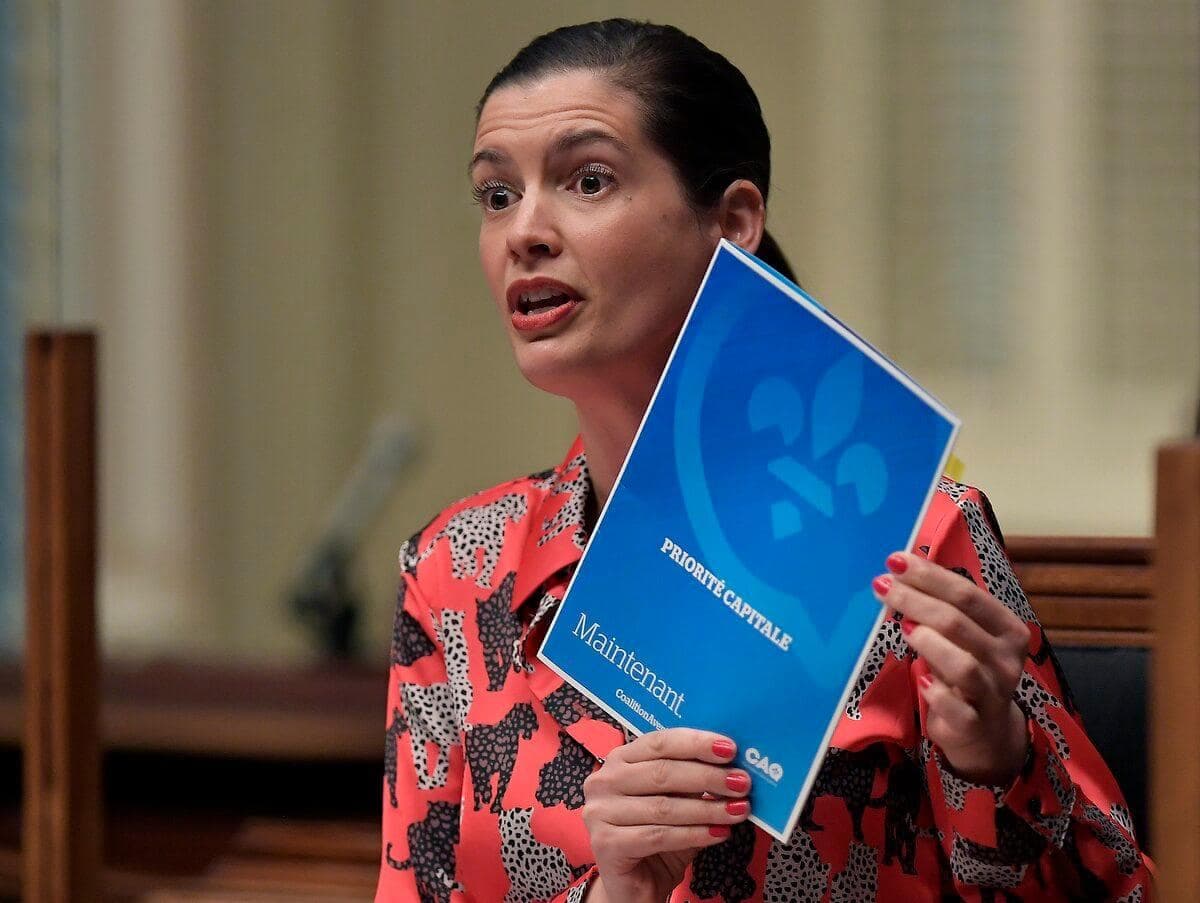 La ministre responsable de la Capitale-Nationale, Geneviève Guilbault