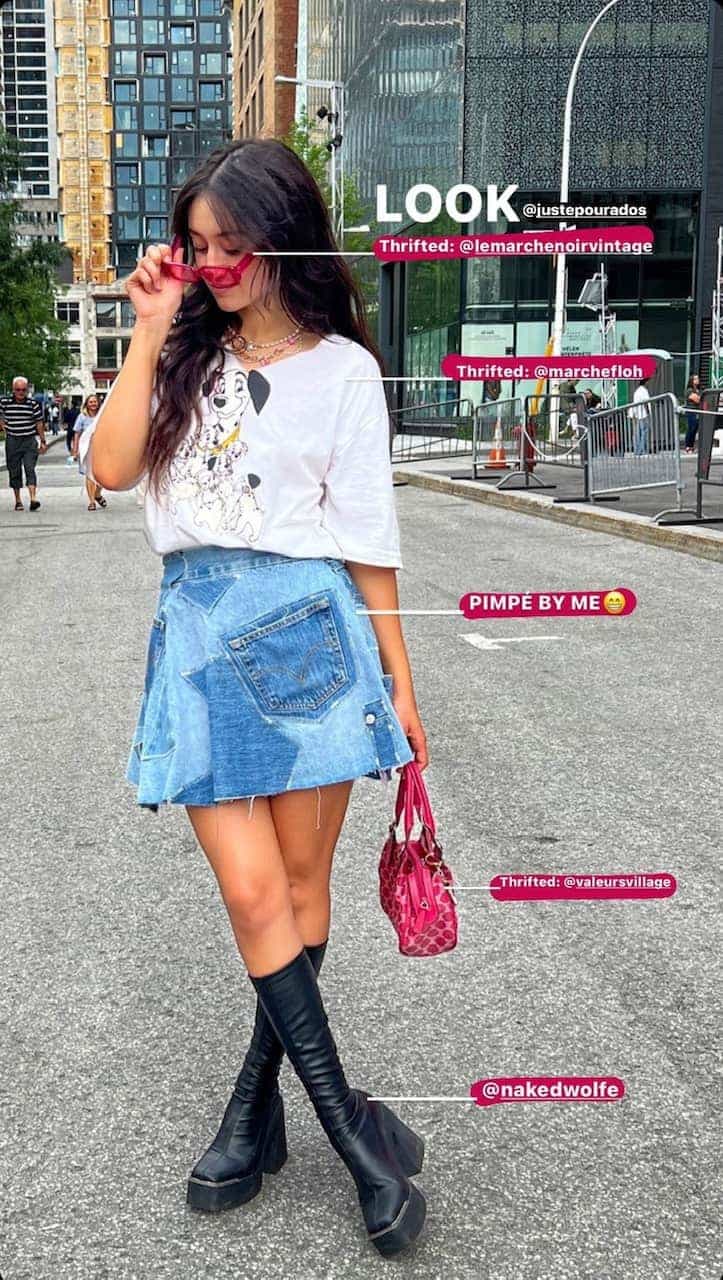 Capture d'écran Instagram