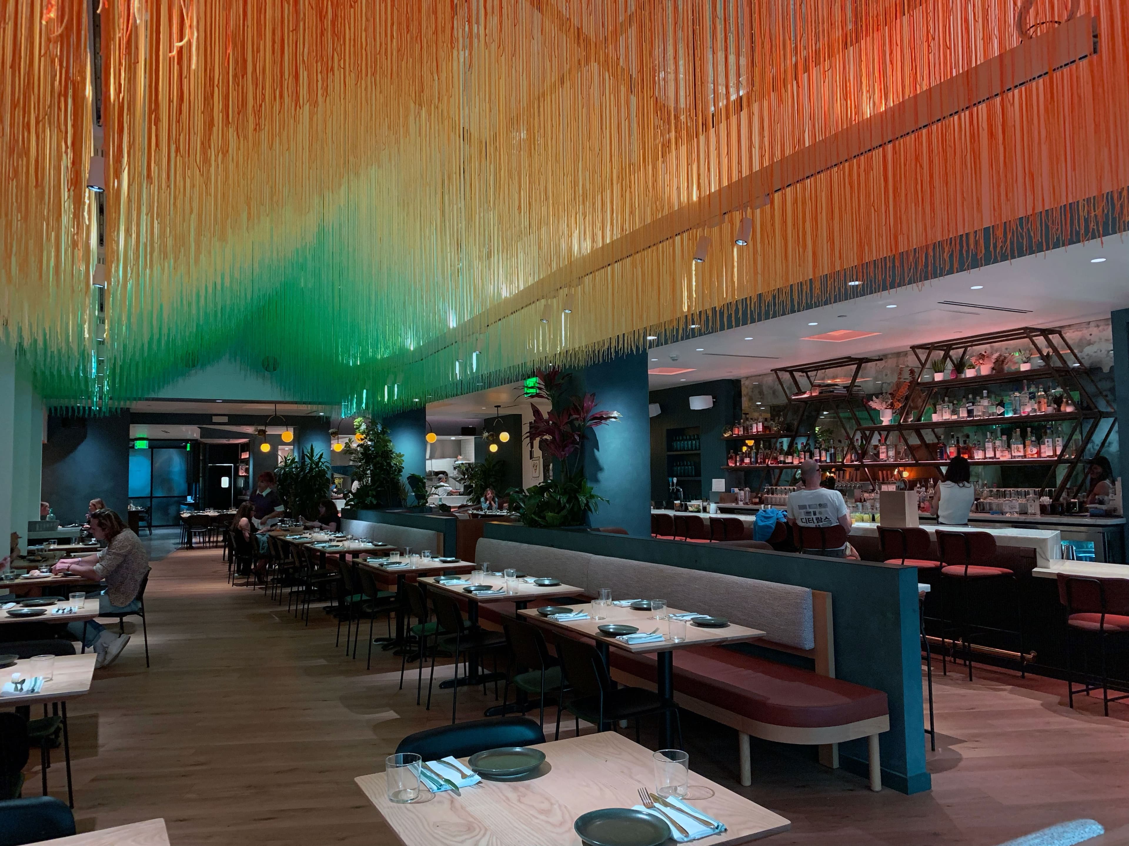 Salle à manger du Gusto Green