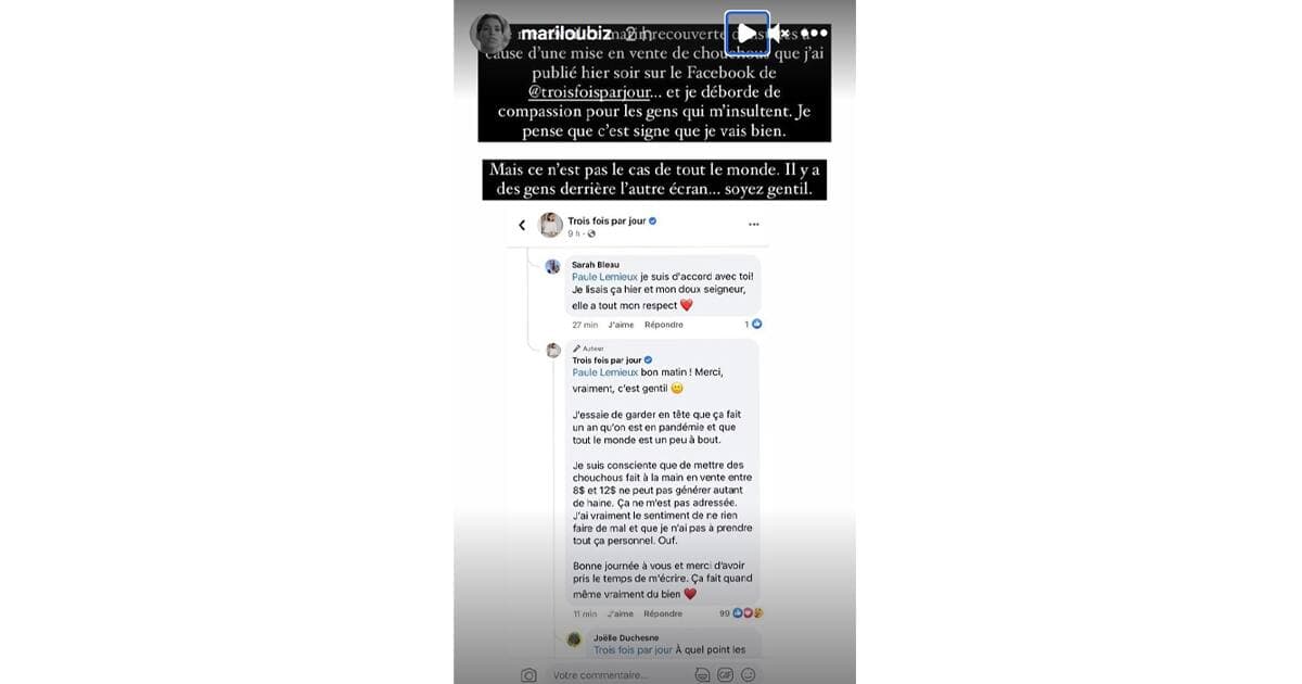 Capture d'écran / Instagram