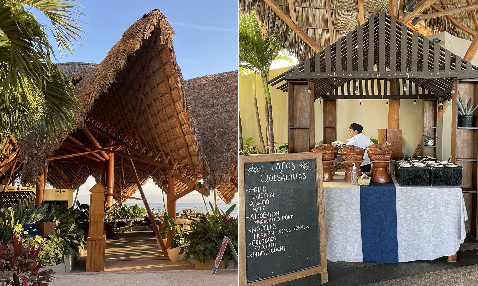 La Brise, restaurant-buffet avec vue sur la plage et l'océan
