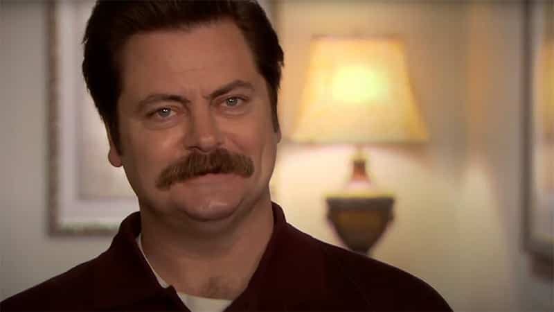 Nick Offerman, alias Ron Swanson, dans Parks and Recreation