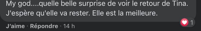 Capture d'écran Page Facebook de Toute la vie