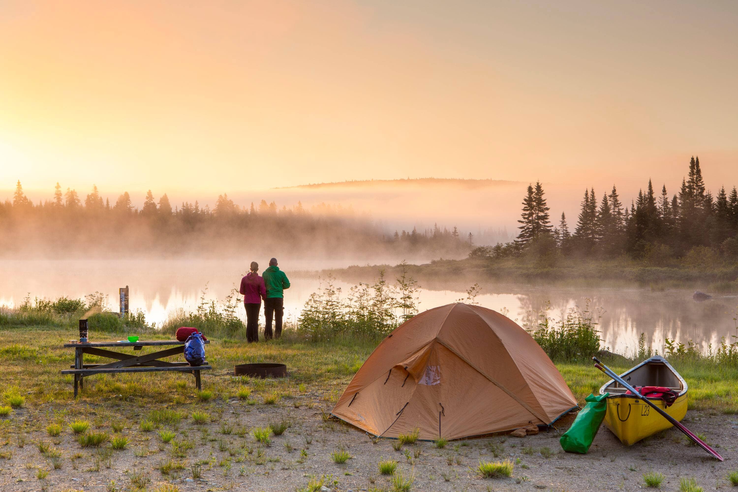 Au parc national du Mont-Tremblant.