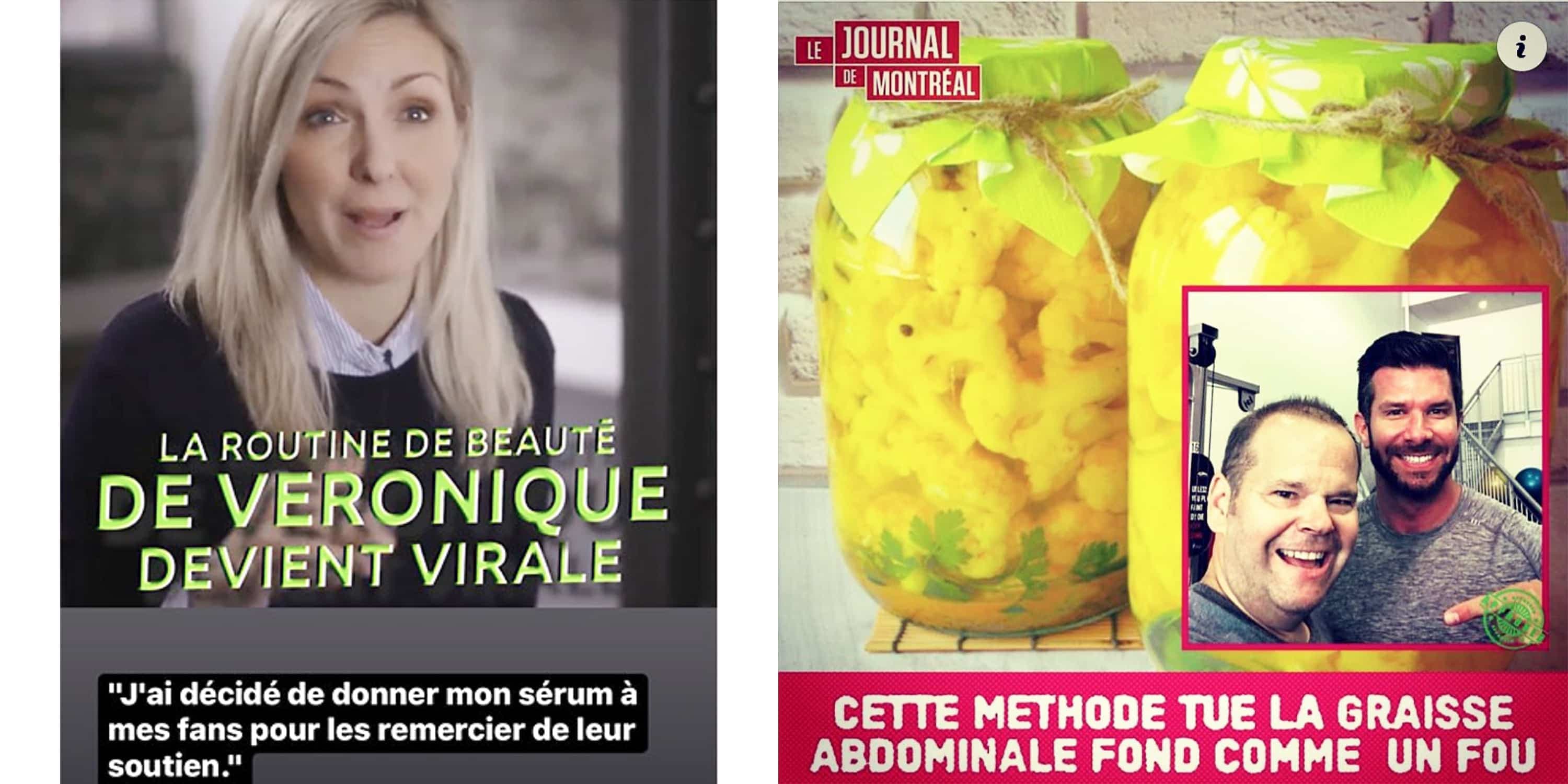 Michel Charette et Véronique Cloutier sont également associés contre leur gré à de fausses publicités et à des arnaques.