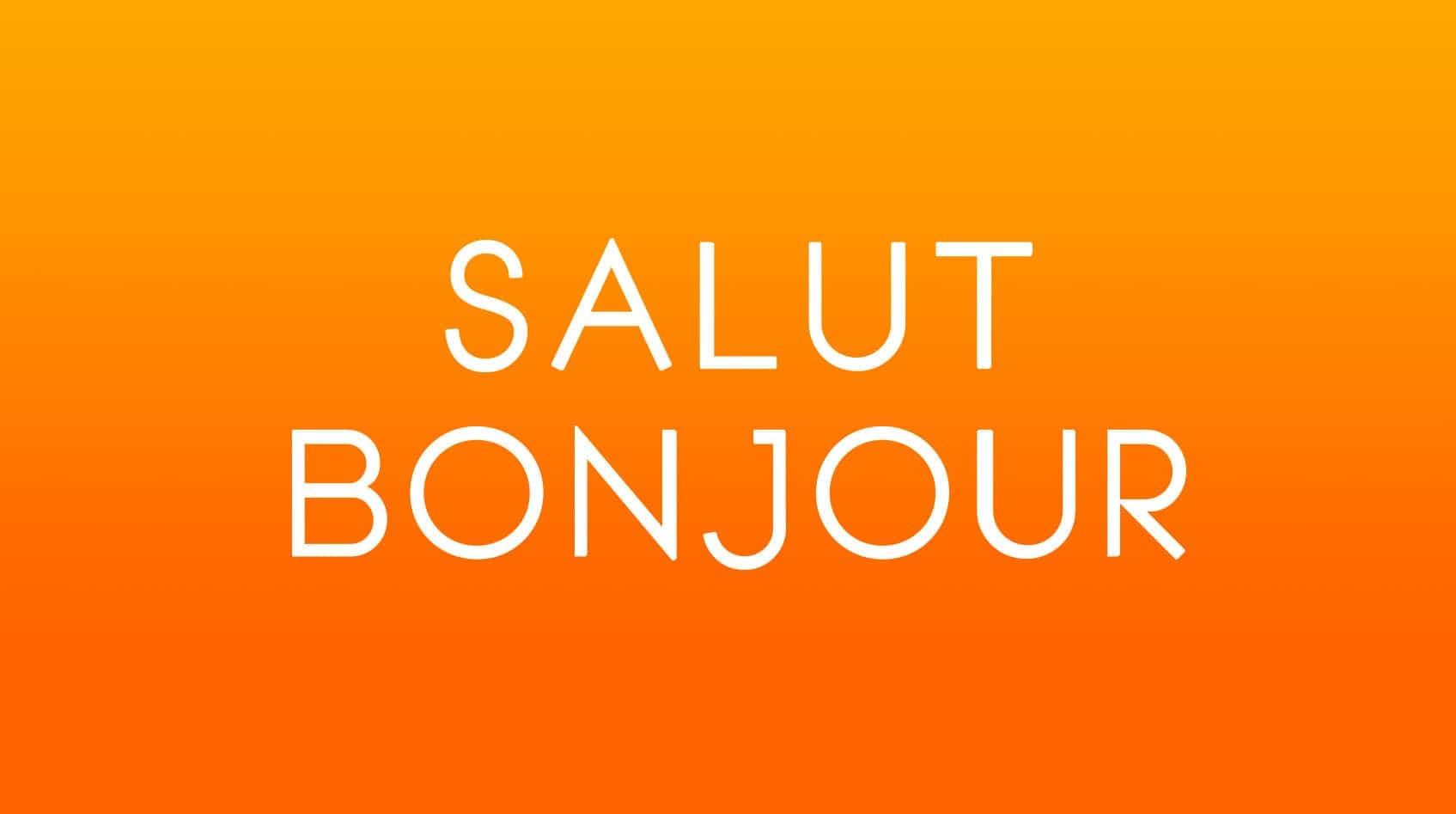 Visitez le site web de Salut Bonjour